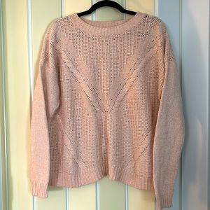 Ava & Viv soft pink soft sweater, 2X